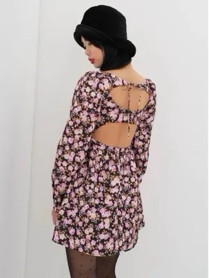For Love And Lemons Kate Long Sleeve Mini Dress thumbnail 2