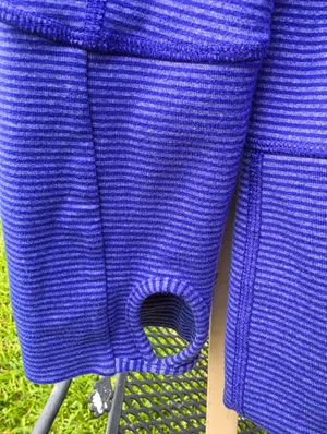 Lululemon In Stride Jacket Magenta Purple zip up Logo sz 6 thumbnail 4