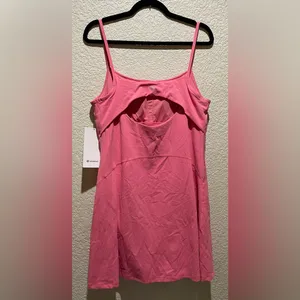 Lululemon NWT Align Cami Strap Dress Sakura Pink Shorts Underneath Size 14 thumbnail 6