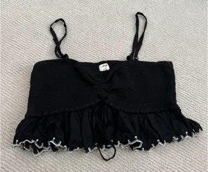 Aritzia Wilfred La Boheme Smocked Ruffle Tank thumbnail 2