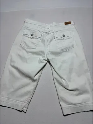 Levi’s 515 Capri Women’s Size 6 White Stretch Denim Cropped Jeans thumbnail 4