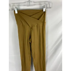 Aerie Offline Real Me 7/8 Legging hi Rise - Dark Yellow Size Medium thumbnail 2