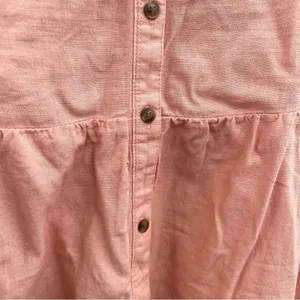 Aerie Womens Dress Orange Sleeveless Button Front Linen Tie Straps Size XL thumbnail 8