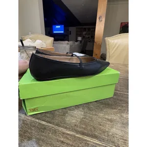 Sam Edelman Women Nesta Mary Jane Flat Black Leather Size 6.5 Ballet Pointed Toe thumbnail 3