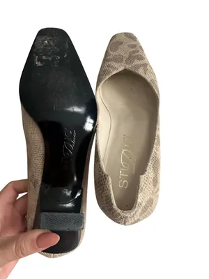 DELMAN Vintage Leather Kitten Heels Size 5.5 thumbnail 8