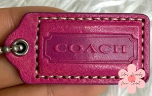 1.5" Coach Fob Bag Charm Hang tag Hangtag thumbnail 1