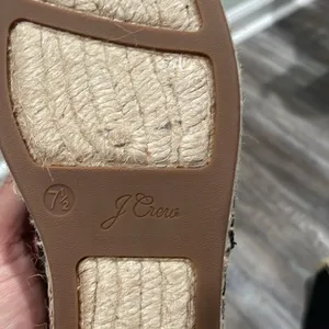 J. Crew | Made in Spain black flat espadrille 7.5 NEW thumbnail 10