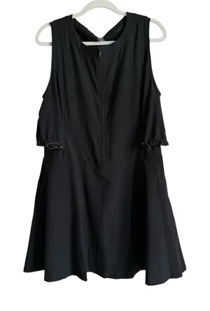 Lou & Grey‎ Wanderweave Active Pocket Dress Women's XL Black Sleeveless Casual thumbnail 1
