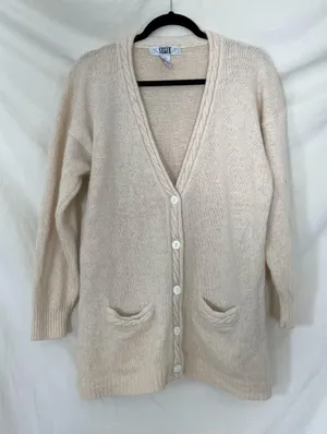 Segue Women's Cream and Tan Cardigan thumbnail 1