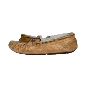 UGG Dakota Chestnut Brown Suede Leather Wool Lined Moccasin Slipper Loafer Shoes thumbnail 5