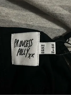 Princess Polly Black Sheer Sparkle Cami Top thumbnail 3