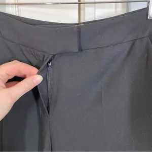 Anthropologie Exquise Sleek Flare Pants Black Office Career Size‎ XS minimalist thumbnail 3
