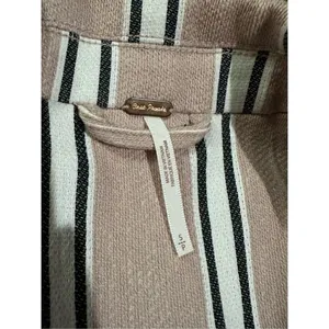 Free People Uptown Girl Blazer sz small‎ soft pink combo thumbnail 7