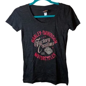 Harley-Davidson‎ Factory Customs Graphic Tee Small Biker Moto Shirt thumbnail 1