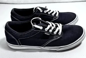 VANS Off The‎ Walls Low Profile Canvas Lace Up Shoes Women 6 EUC OLDSTOCK thumbnail 1