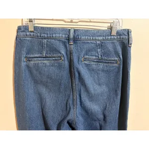 J.Crew 96 Flare Jeans 29 Blue NEW High Rise Patch Pocket RE-96-IDG thumbnail 13