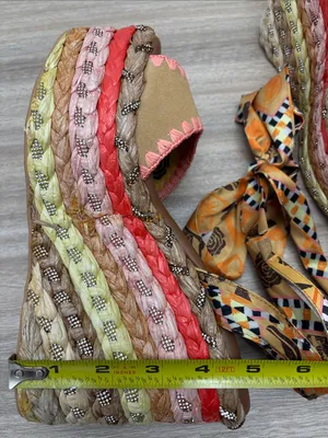 Kurt Geiger Chelsea Scarf Wedge Heel Women EU 37 US 7 thumbnail 13