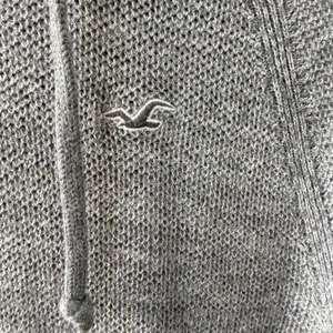 Hollister Womens Size Large Long Hooded Sweater Knit Classic Casual Gray thumbnail 2