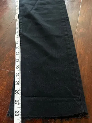 Levis 501 Black Jeans W27 L30 Raw Hem thumbnail 7