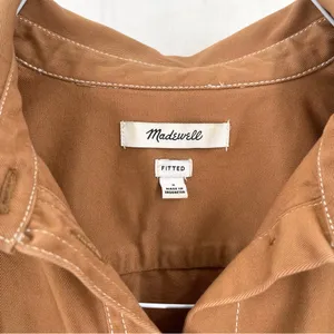MADEWELL Darted Button-Up Shirt in (Re)generative Chino Western Long Sleeve thumbnail 9