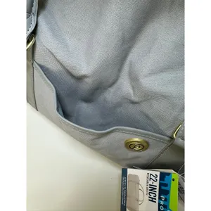 PROTEGE Weekender Duffel Bag 22‑Inch Silver Gray Spacious Travel Tote NEW w/Tags thumbnail 4