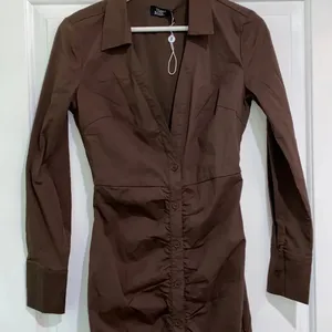 Tiger Mist. Brown shirt dress size xsmall new with tags thumbnail 2
