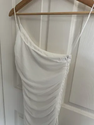 Princess Polly white graduation dress thumbnail 2