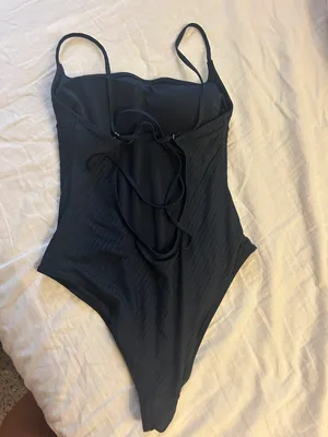One Piece Navy Swimsuit thumbnail 2