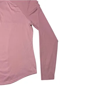 PUMA 1/4 Zip Performance Long Sleeve Top Women's Medium Dusty‎ Rose EUC thumbnail 4
