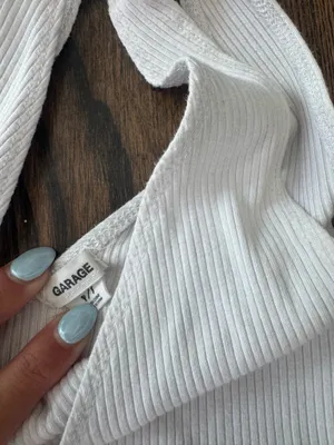 Garage white lined body suit thumbnail 2