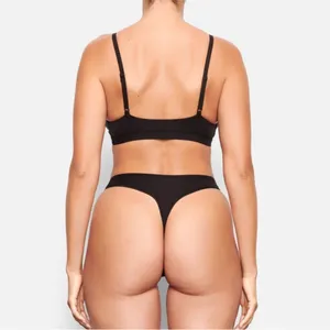 SKIMS Black Triangle Bralette M NEW thumbnail 4