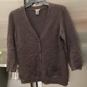 💕ANN TAYLOR💕 Vneck Button Up Cardigan Sweater thumbnail 1