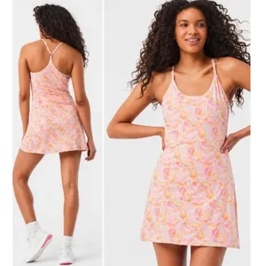 Outdoor Voices The Exercise Dress Pink Marble Swirl Active Mini Size S RN147908 thumbnail 2