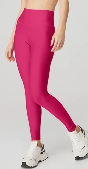 Alo High-Waist Airlift Leggings Magenta Crush Hi-Rise Waisted Full-Length Tights thumbnail 1