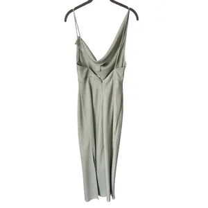 BHLDN‎ August Satin Charmeuse Midi Dress Mint Green Size 4 Cowl Neck Sleeveless thumbnail 6