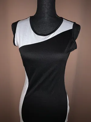 Finejo Two Tone Short Sleeve Bodycon Dress thumbnail 4