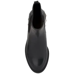 NWT On 34th Womens Jeovana Pearl Chelsea Booties 10019682400 Black Smooth 5.5M thumbnail 4