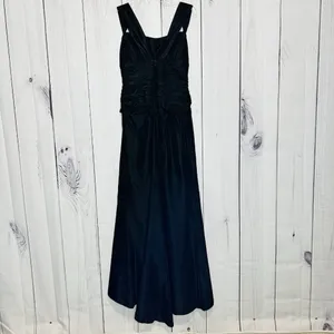 Lazaro Y2K Black Layered Taffeta Evening Gown Dress Sz 4 Sleeveless USA thumbnail 5