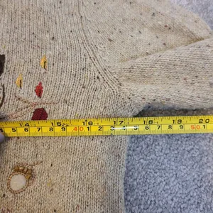 Vintage Christopher & Banks Novelty Cardigan Womens Sm OWL Embroidery 90s Y2K thumbnail 12
