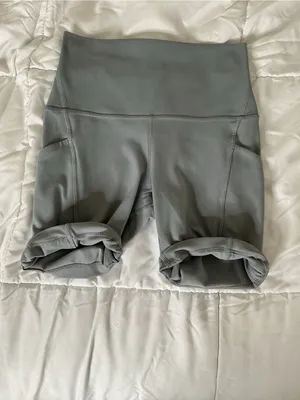 Lululemon Align High Rise Short with Pockets grey 4 thumbnail 5
