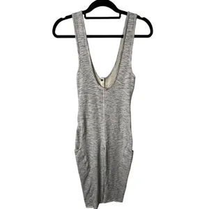 Free people cross court one piece‎ jump suit heather gray women’s size XS thumbnail 2
