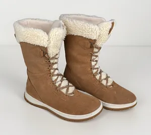 UGG Lakesider Tall Lace Women's Waterproof Suede Winter Boots Chestnut Size 6.5 thumbnail 1