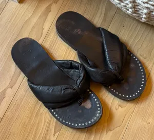 Mango Black black Sandals with Studded Detail thumbnail 1