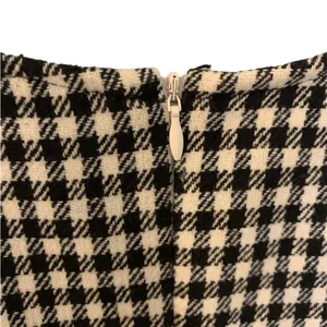 SheIn Gingham Checkered Black & White Summer Mini Dress thumbnail 4