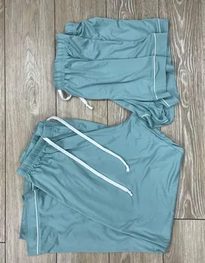 Born Light Teal Lounge Pants and Shorts with Drawstring Waist, large thumbnail 1