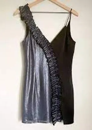 NBD (Revolve) Case of the Ex Mini Slip Dress Size Small S Black Satin Cocktail thumbnail 1