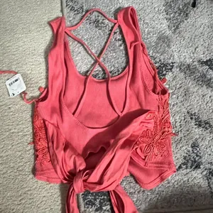 NWT‎ Free People radiant watermelon wrap style top small thumbnail 6
