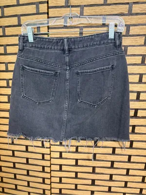 Pac Sun Black Denim Mini Skirt Size 26 thumbnail 2