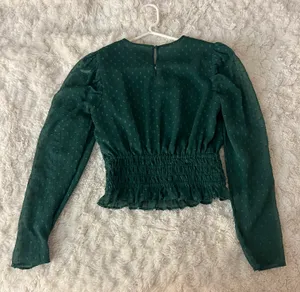 Express Green Blouse thumbnail 2