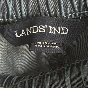 Lands’ End Women’s Casual Chambray Drawstring Ankle Pants thumbnail 5